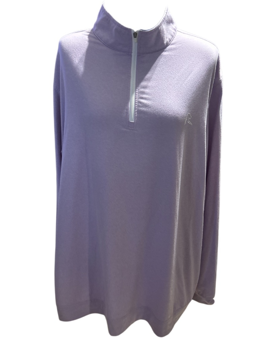 Rhoback Golf Lavender Quarter-Zip Long Sleeve Top Size XXL